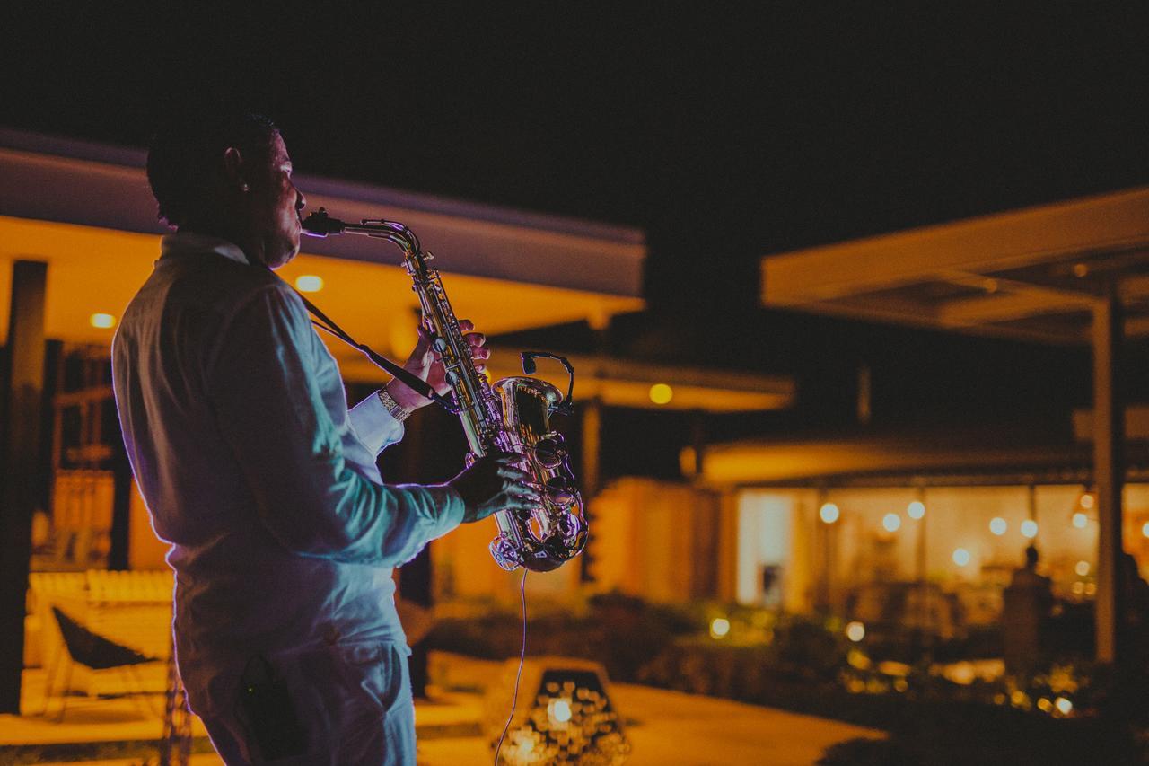 カタロニア ロイヤル ババロ オールインクルーシブ 大人専用 プンタ・カナ エクステリア 写真 Jazz in the evening